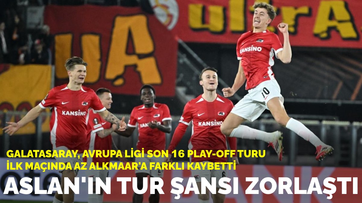 Aslan'ın tur şansı zorlaştı: Galatasaray, AZ Alkmaar'a 4-1 yenildi - KARAR