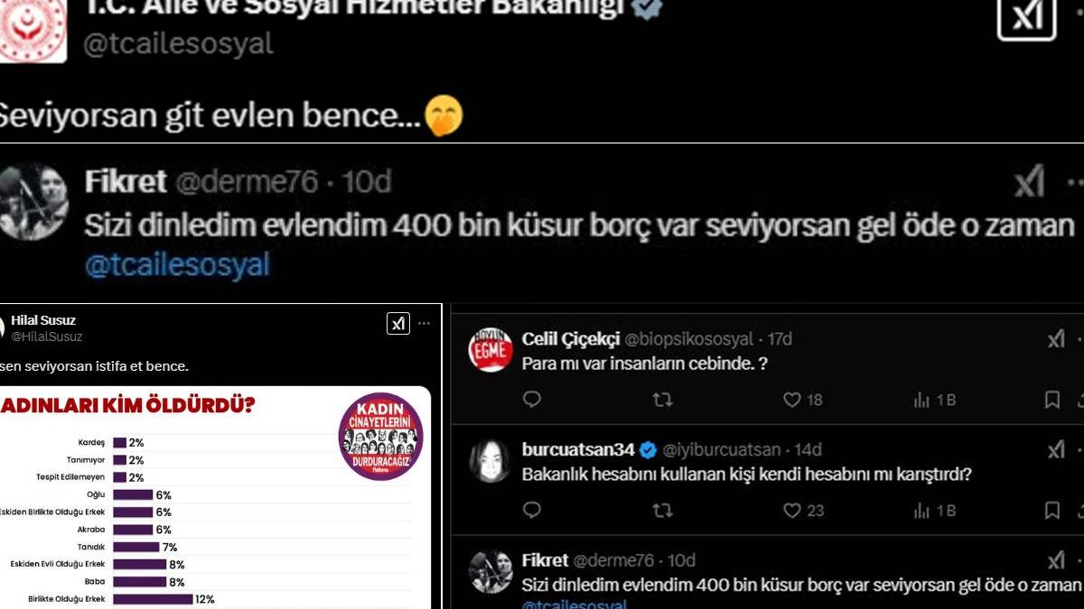 Bakanlığın 'Seviyorsan git evlen' paylaşımına tepki: ‘Para yok para…’