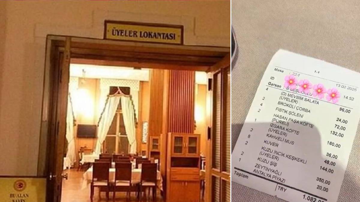 Meclis'te ucuz ziyafet: 8 kişi yemek yedi bin 82 lira ödedi