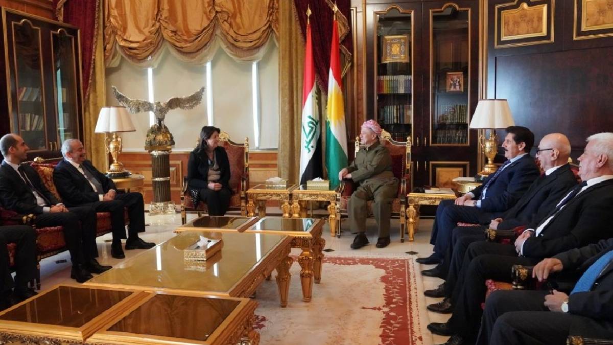 DEM Parti, Mesut Barzani ile görüştü