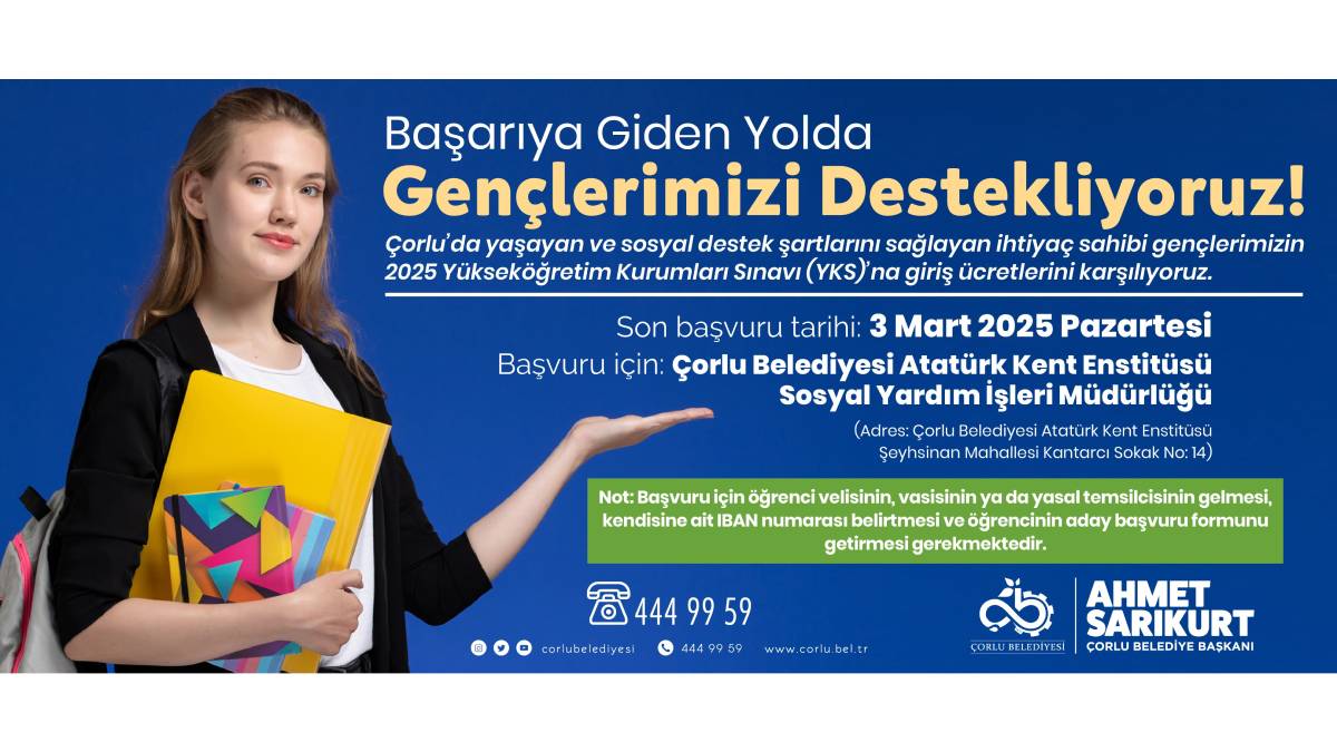 "Başarı gençlerimizden, destek bizden"