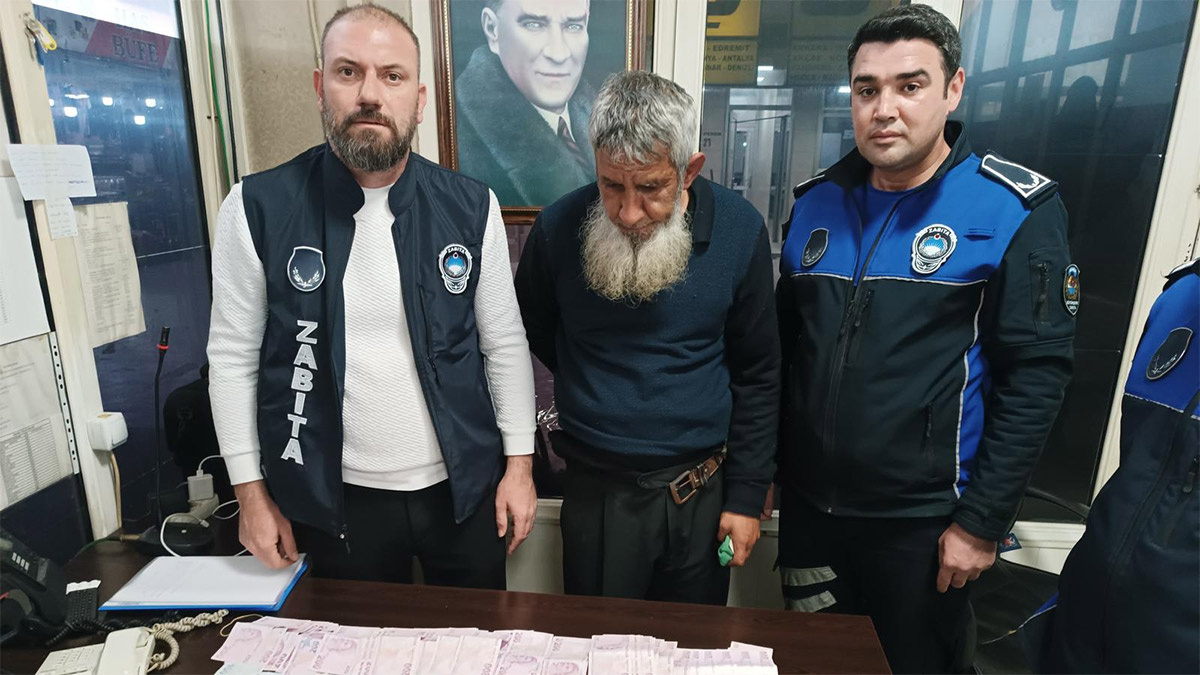 Dilencinin üstünden 22 bin lira çıktı