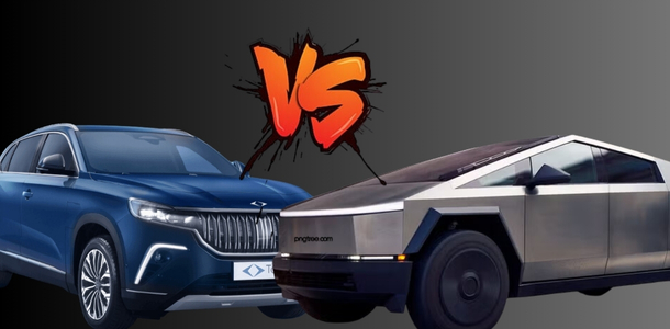 Yerli ve milli Togg Elon Musk'ı madara etti... Tesla'nın Cybertruck ile Togg'un karda kapışması sosyal medyada viral oldu