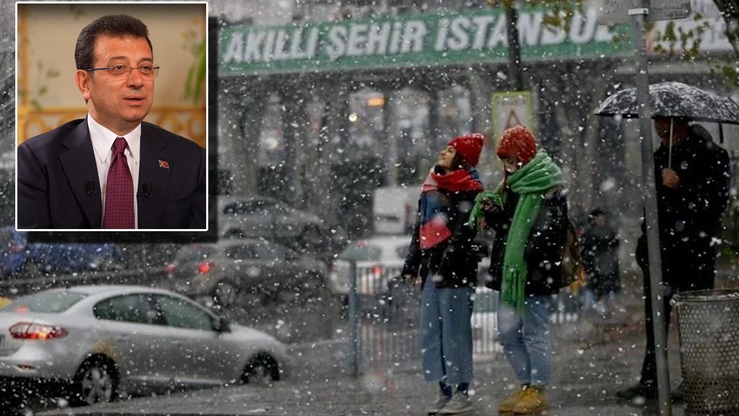 İmamoğlu 'Bu gece en soğuk gecelerden biri olacak' diyerek saat verdi: Kar şiddetini artıracak