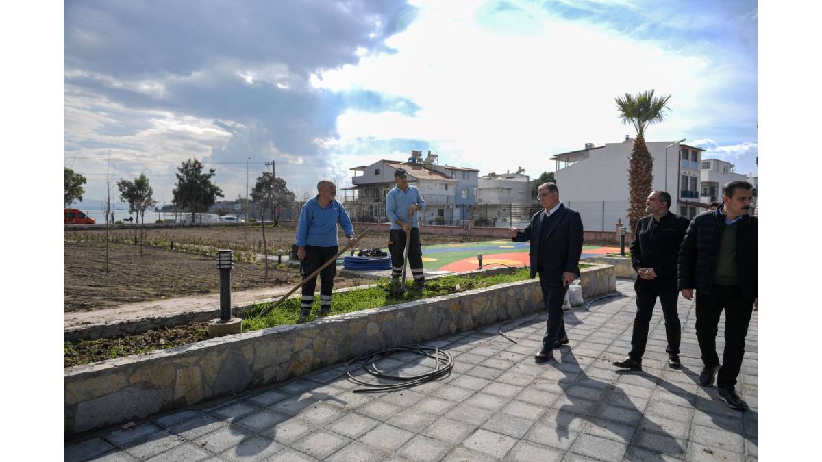 Büyükşehir’in Çandarlı Sosyal Tesisleri ilkbahara hazır