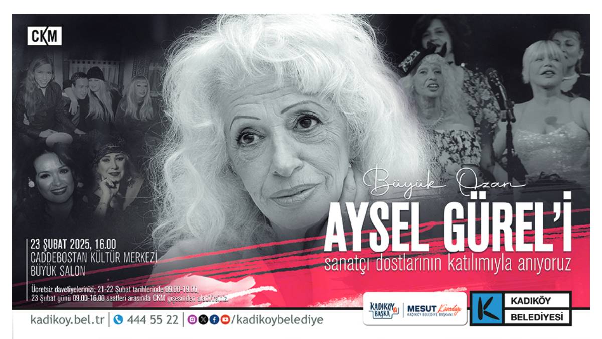 Büyük Ozan Aysel Gürel Kadıköy’de anılacak