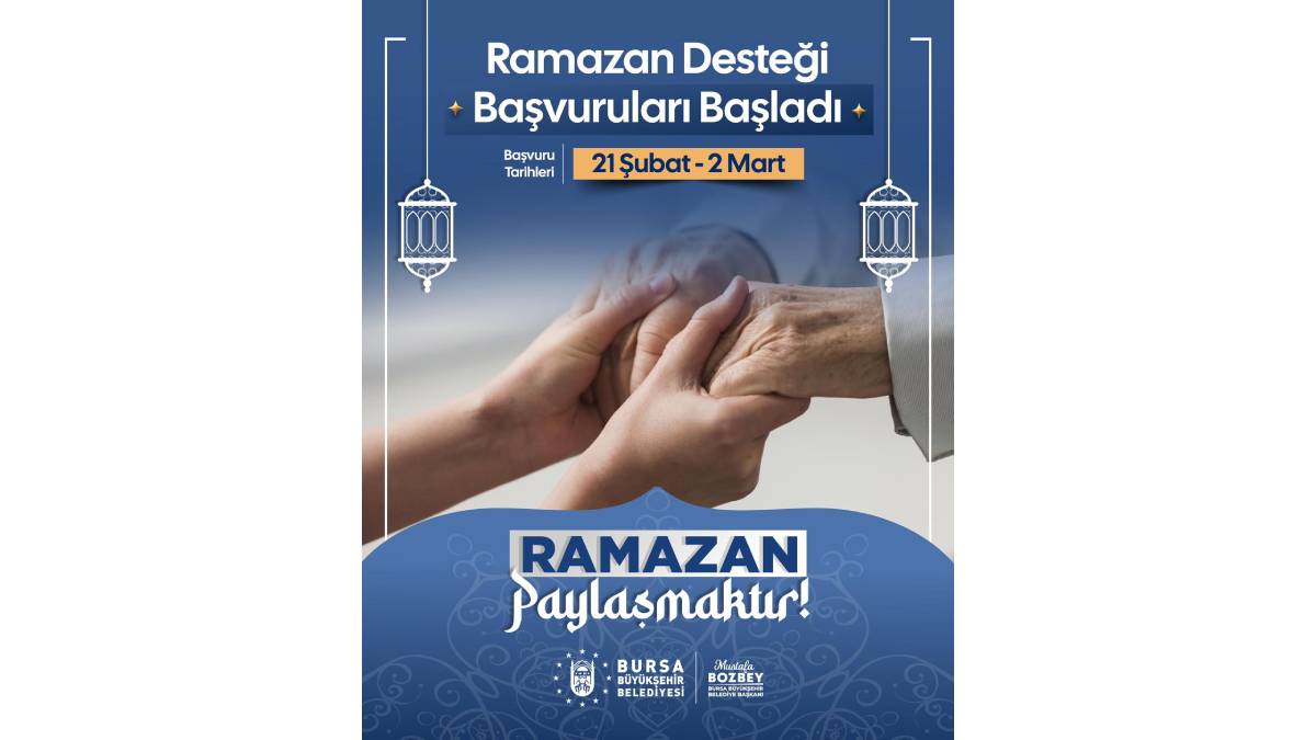 Bursa Büyükşehir’den ‘Ramazan Desteği’