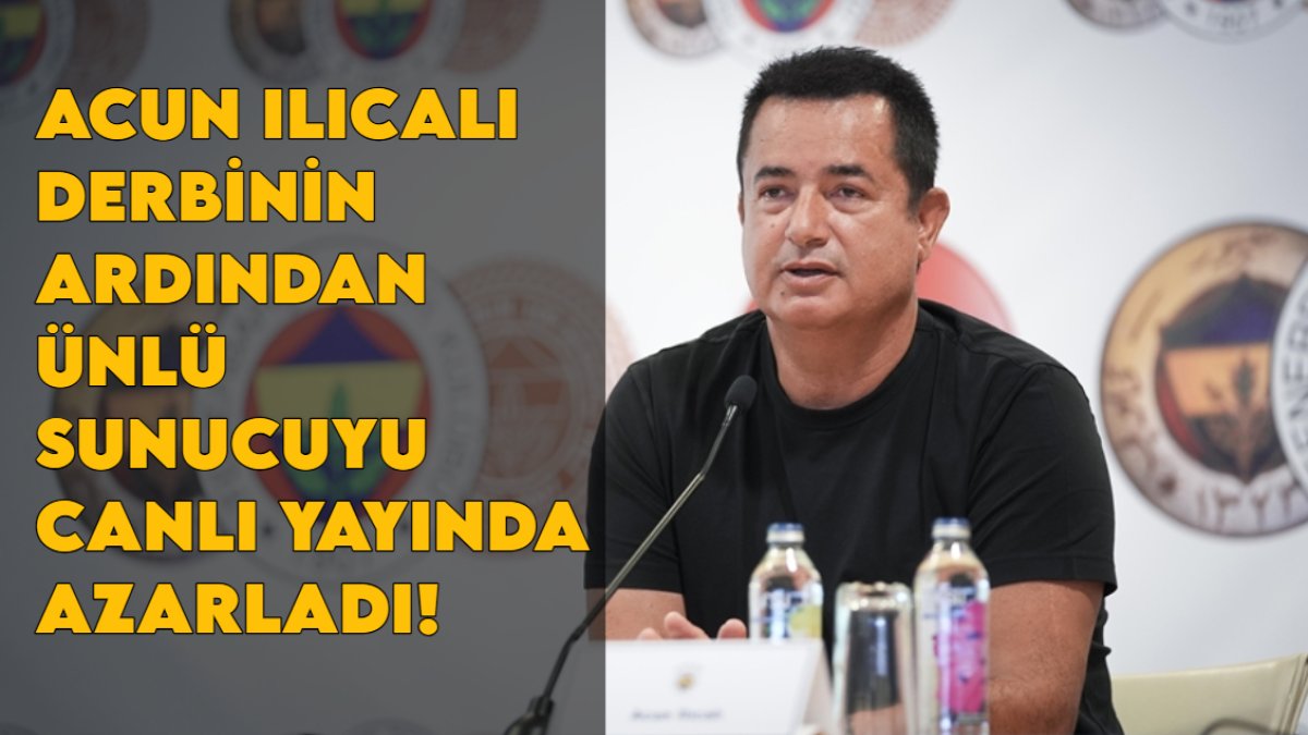 Acun Ilıcalı derbinin ardından ünlü sunucuyu canlı yayında azarladı: Niye işi yokuşa sürdün