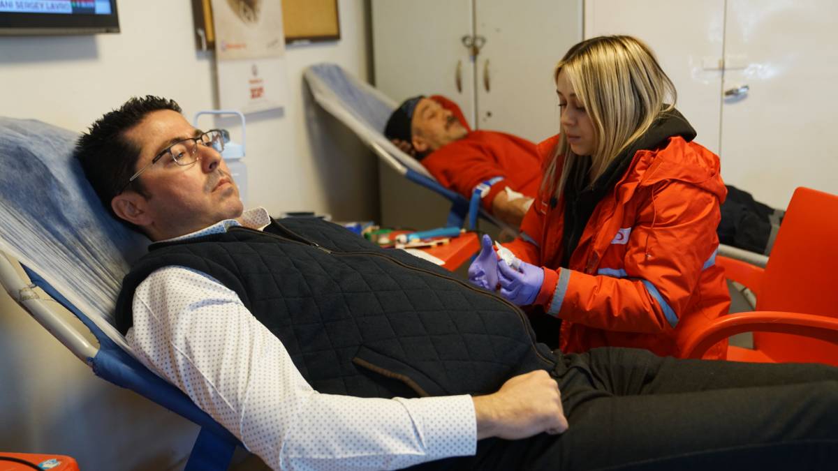 Çorlu Belediyesi personeli kan bağışında bulundu