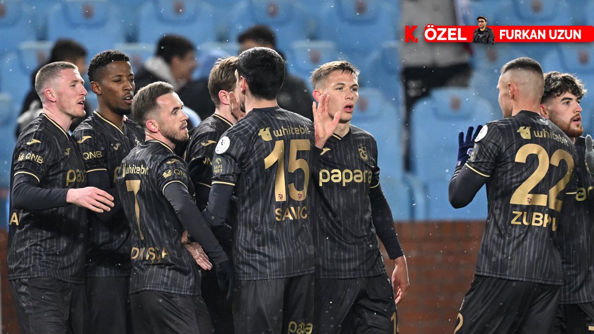 Süper Lig'de son iki haftanın en çok koşan takımı Trabzonspor: Fırtına 110 km'den aşağı düşmüyor