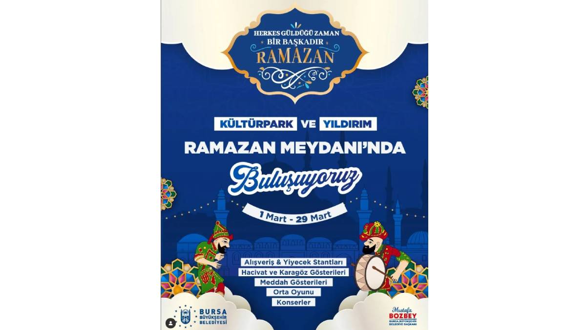 Bursa Büyükşehir’den Ramazan’da dolu dolu program