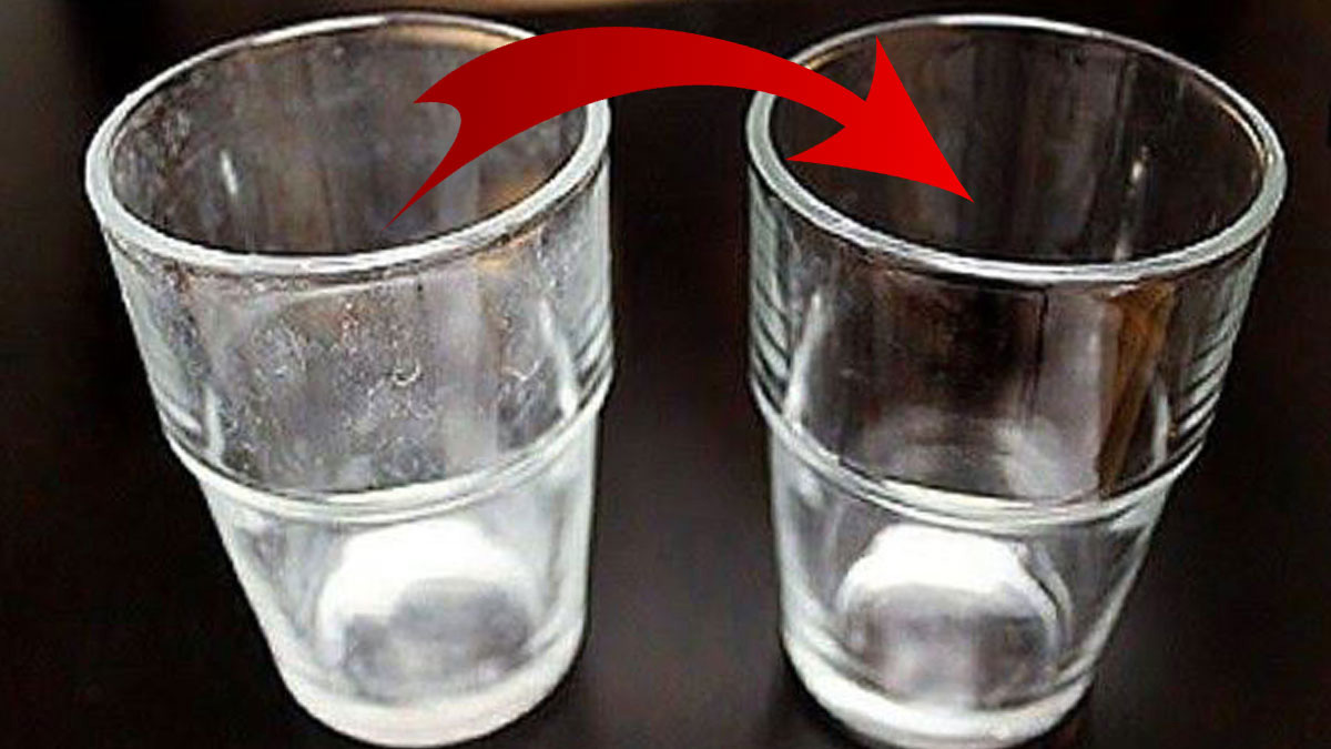 Matlaşan bardakları çöpe atmayın! Yeni alınmış gibi olacak: İşte parlatan karışım...