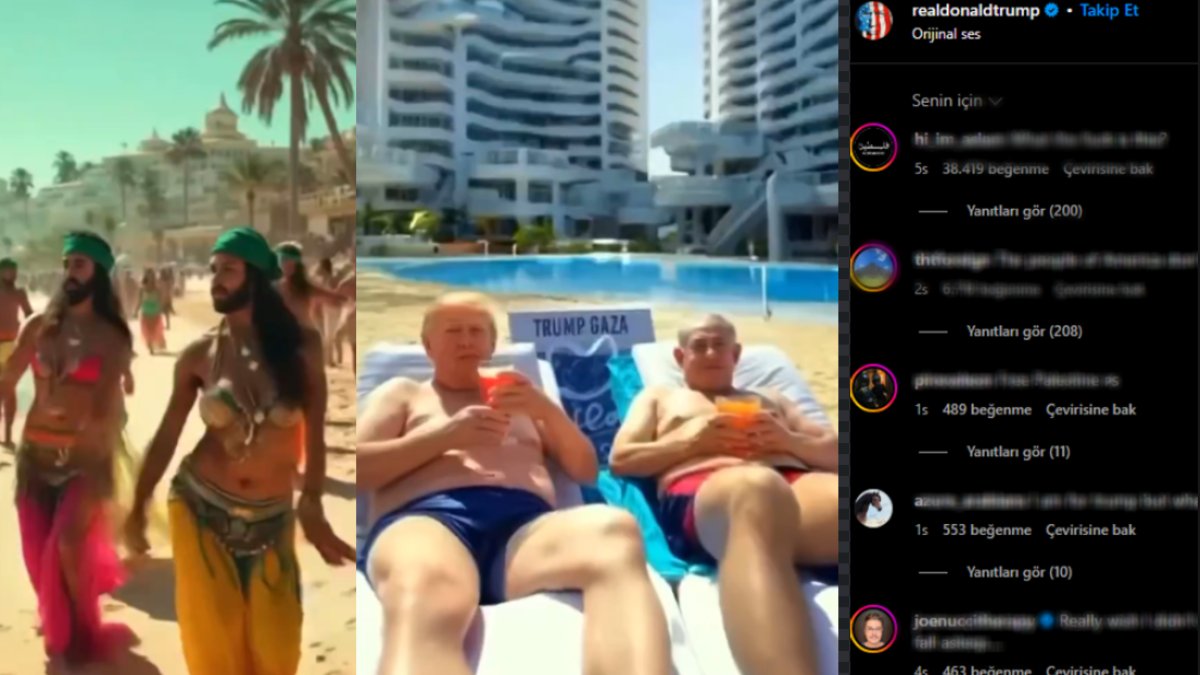 ABD Başkanı Trump'tan skandal video! Yapay zeka ile Gazzeyi böyle gösterdiler: Tepki üstüne tepki