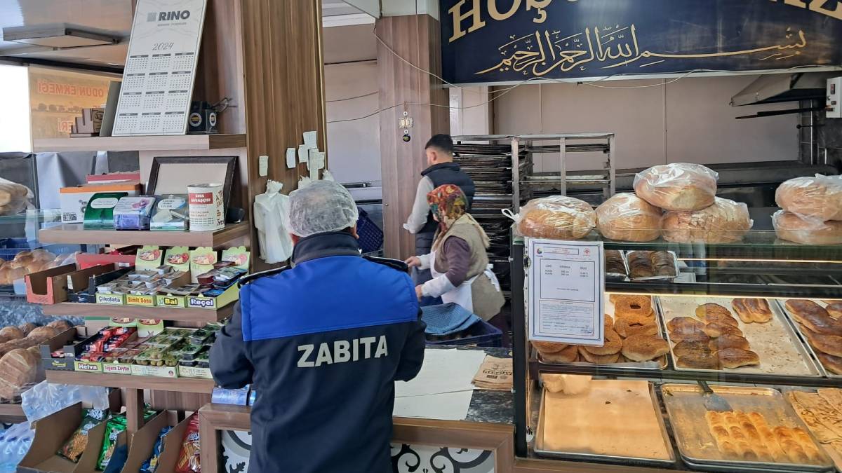 Zabıta Müdürlüğü ekiplerinden fırınlarda denetim