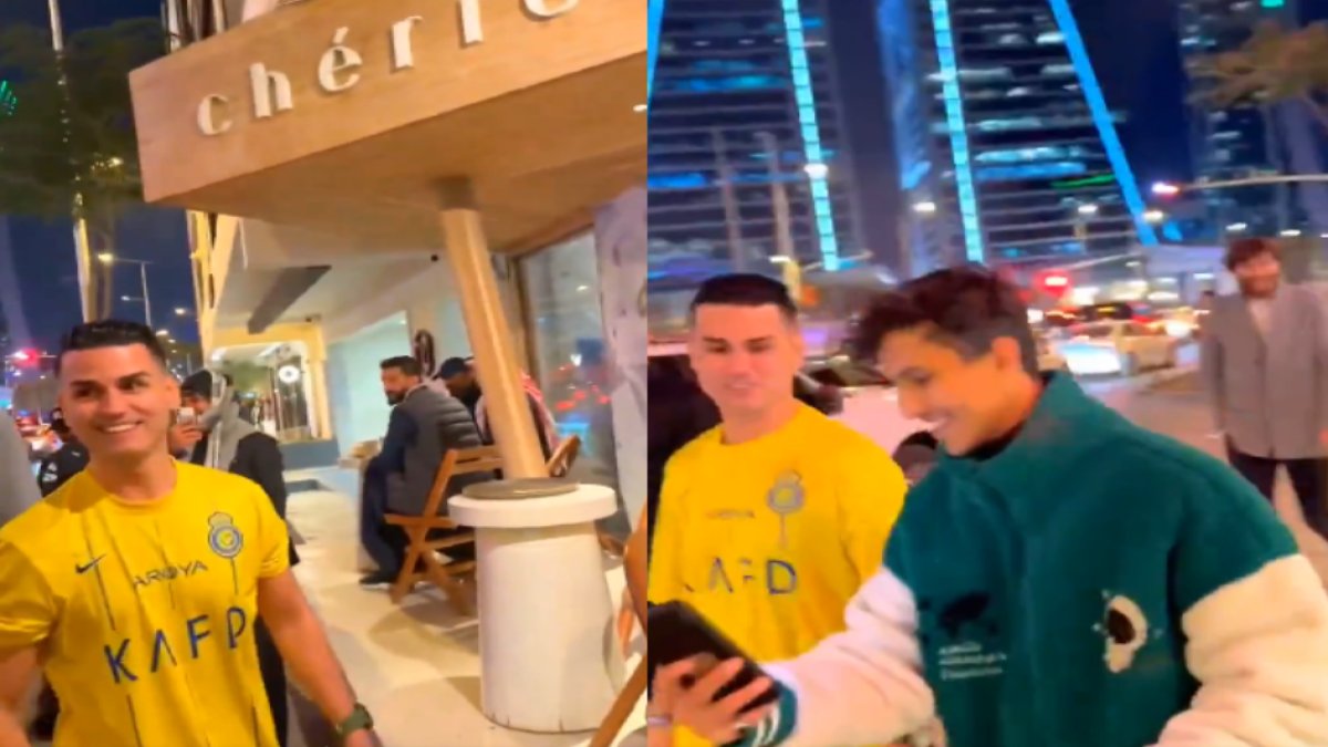 Adanalı Ronaldo, Suudi Arabistan sokaklarında hayranlarını selamladı! Hiç kimse anlamadı