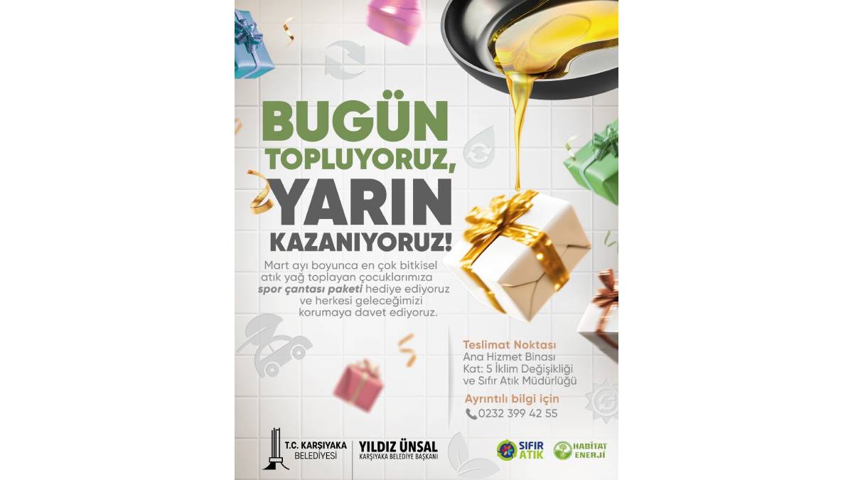 Karşıyaka Belediyesi’nden çevreci çocuklara ödül