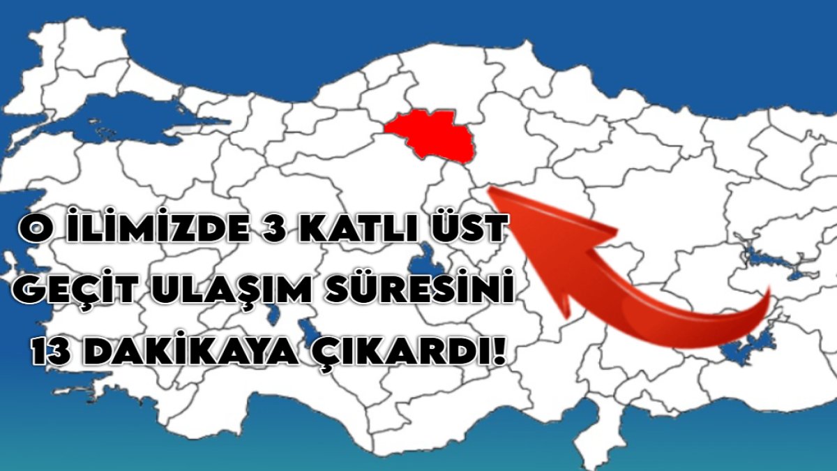 O ilimizdeki üç katlı üst geçit sosyal medyayı salladı: 30 saniyelik yolu 13 dakikaya çıkardı