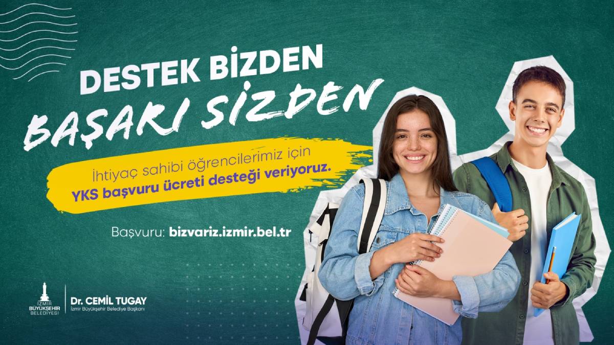 İzmir Büyükşehir Belediyesi’nden öğrencilere YKS ücreti desteği