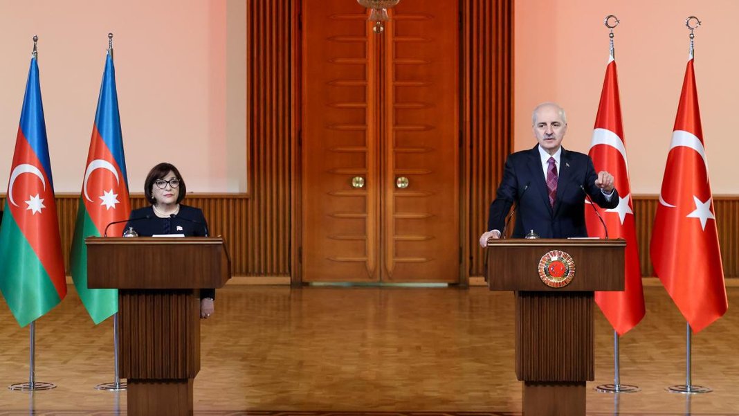 Kurtulmuş, Azerbaycan Milli Meclisi Başkanı ile görüştü