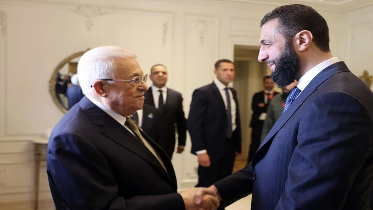 Mahmud Abbas, Şara ile görüştü