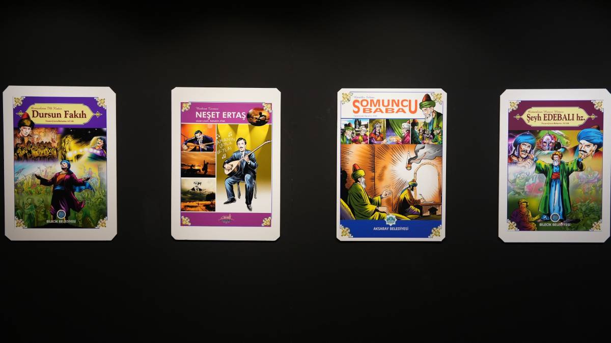 “Elinde Fırça Dilinde Müzik” sergisi açıldı