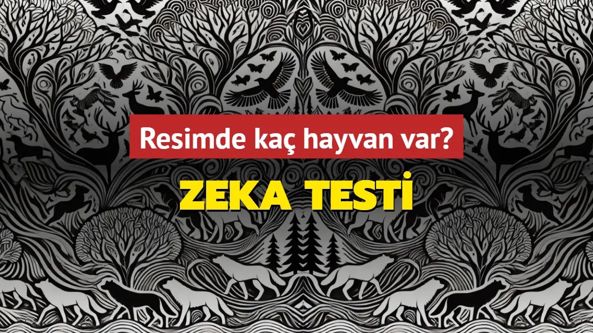 Görselde kaç hayvan bulunuyor? 10-20-30… Sadece 5 saniyeniz var: Elinizi çabuk tutun!