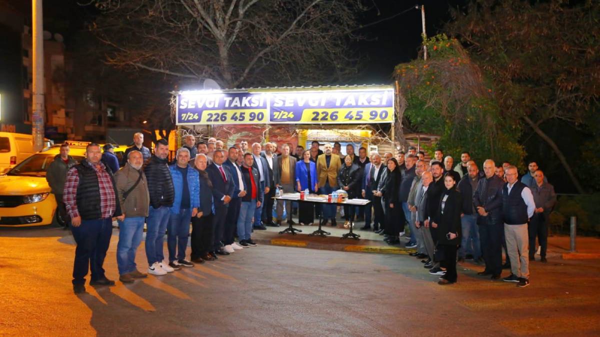 Başkan Kınay, taksicilerle sahurda buluştu