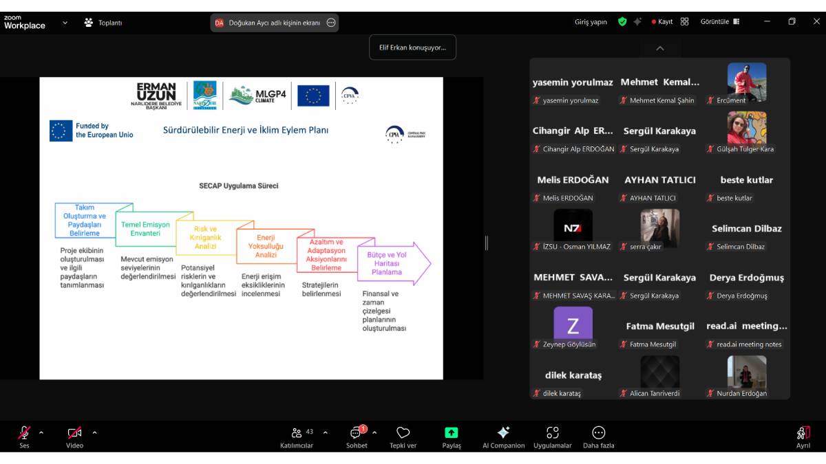 Narlıdere Belediyesinden SECAP çalıştayı