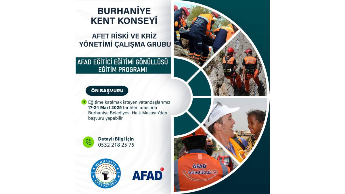 AFAD Eğitici Eğitimi Gönüllüsü programı