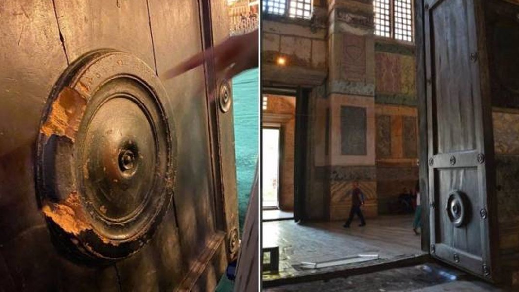 Ayasofya'nın kapısını kıran sanığa hapis cezası