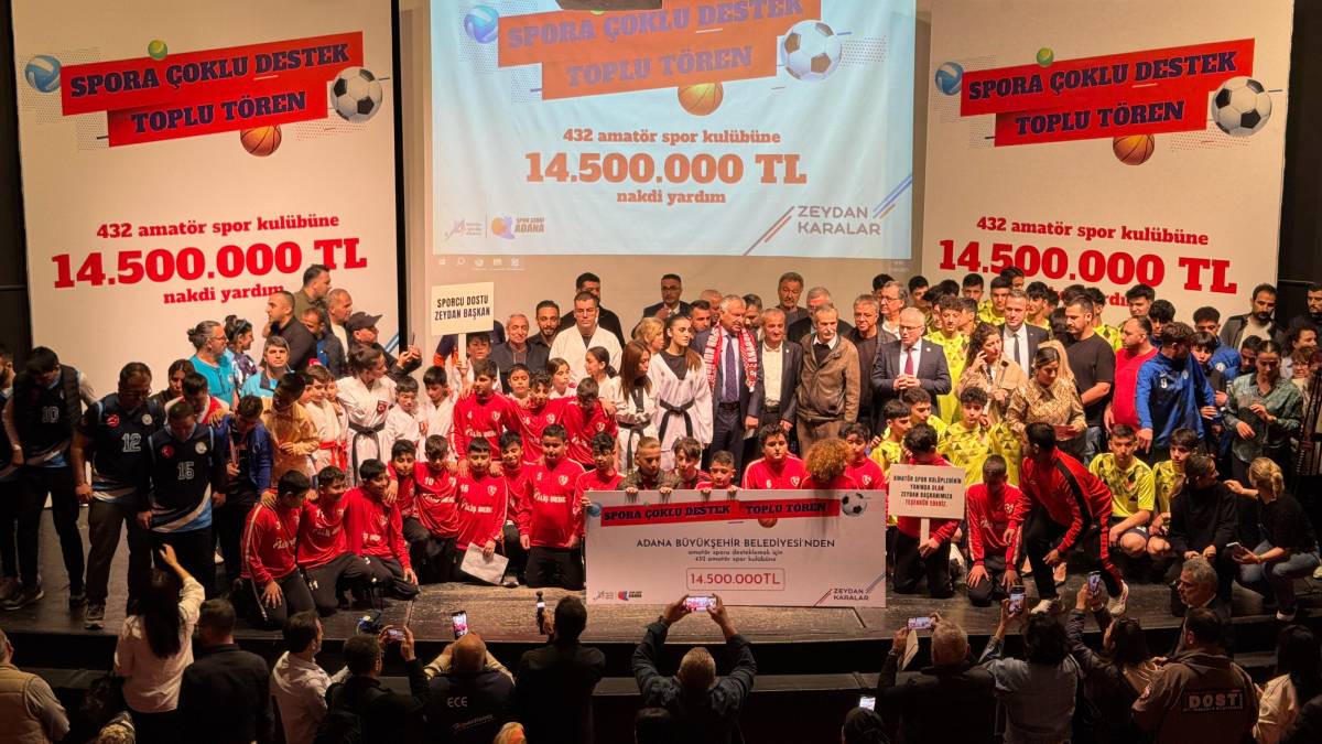 Amatör spor kulüplerine büyük destek! Büyükşehir'den 14 milyon 500 bin TL'lik yardım...