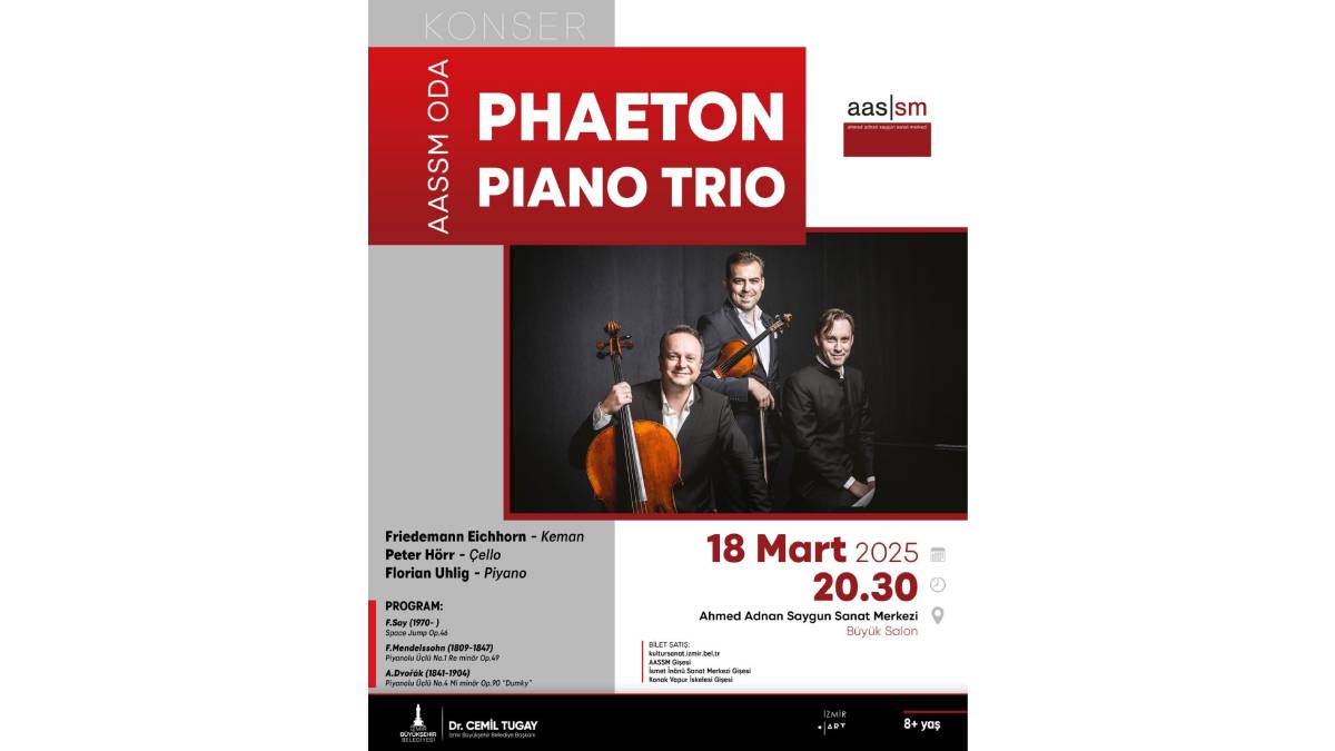 AASSM’de Phaeton Piano Trio konseri