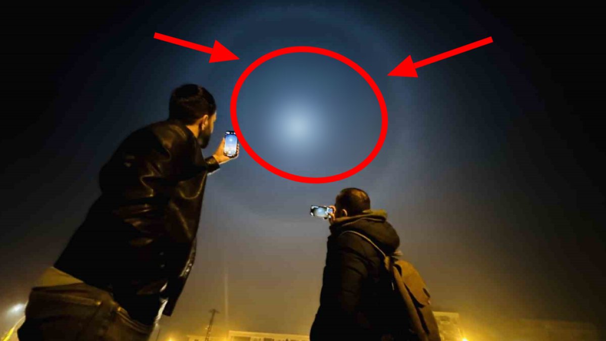 Herkes telefonlarını çıkarıp gökyüzünü çekmeye başladı! O doğa olayı şaşkına çevirdi