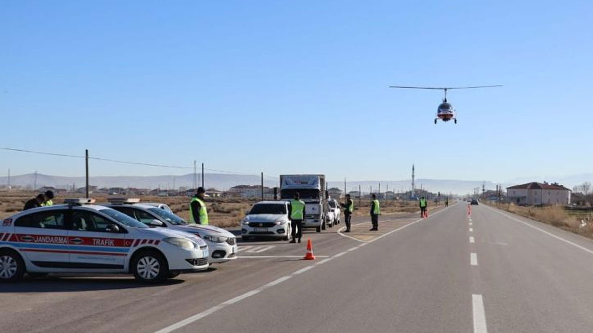 Havadan trafik denetimleri: 3 ayda 33 bin 770 araç ve sürücüye işlem yapıldı