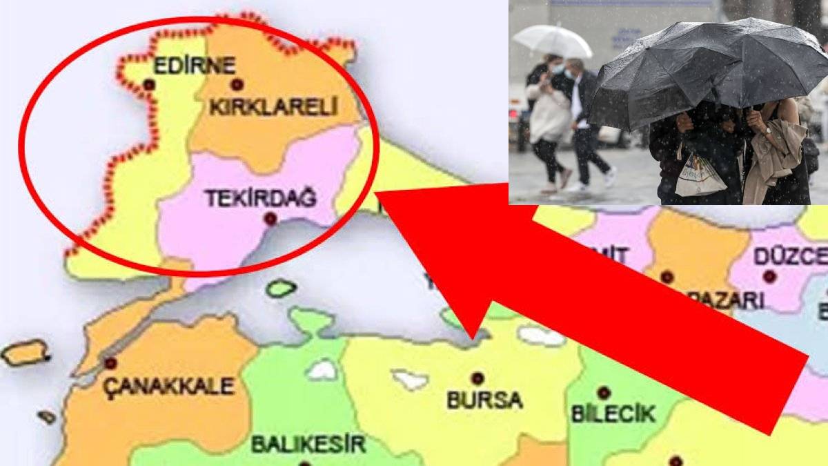 SON DAKİKA: Edirne ve Kırklareli sel felaketi uyarısı! Meteoroloji AFAD'ı saat vererek uyardı