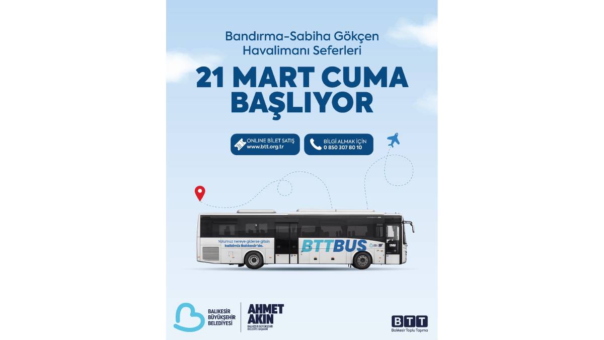 BTT, Bandırma’dan Sabiha Gökçen’e transfer seferlerini başlatıyor
