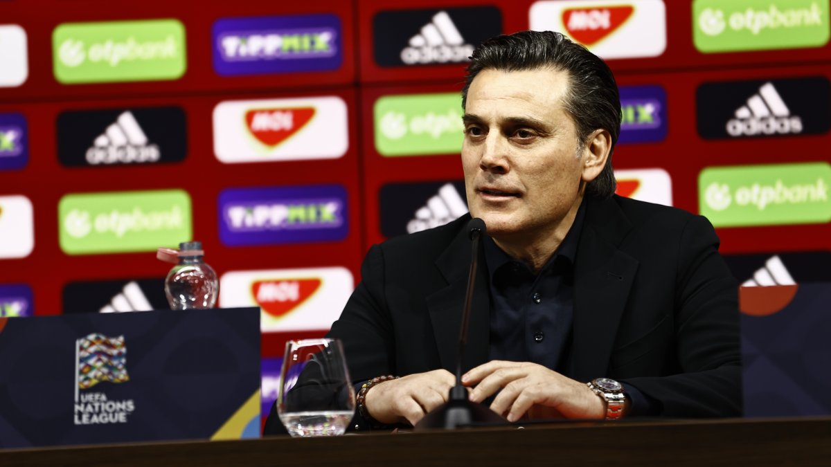 A Milli Futbol Takımı Teknik Direktörü Vincenzo Montella: Rövanş maçı için ufak bir avantajımız var
