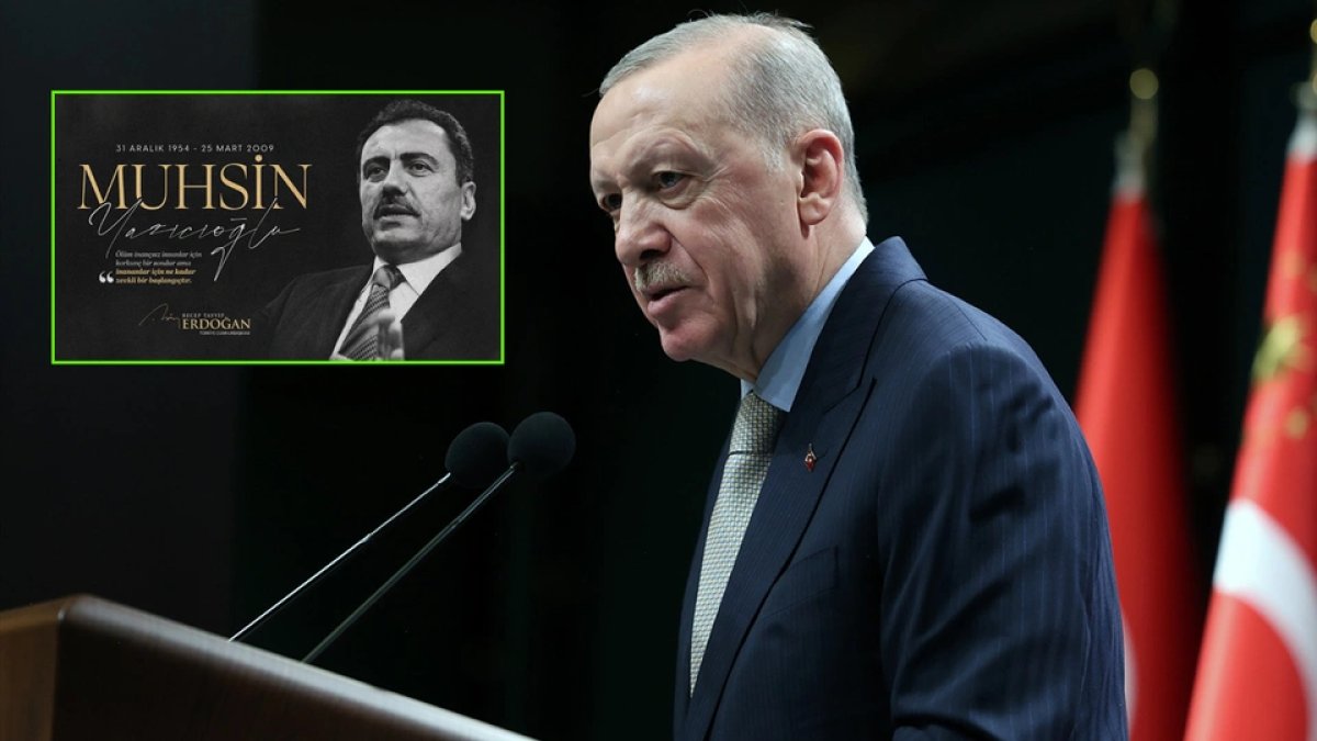 Erdoğan'dan Muhsin Yazıcıoğlu’na anma mesajı