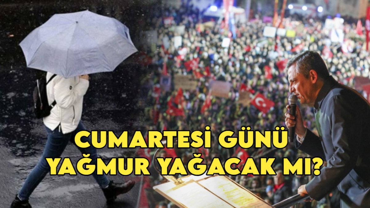 Maltepe'deki dev İmamoğlu mitingine hava müjdesi! Meteorolojiden açıklama: Yağmur yağacak mı?