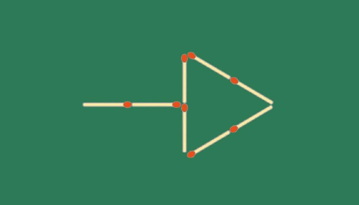 Zihninizi zorlayın: 25 saniyeden kısa bir sürede sadece 4 kibriti hareket ettirerek 2 ok oluşturabilir misiniz?