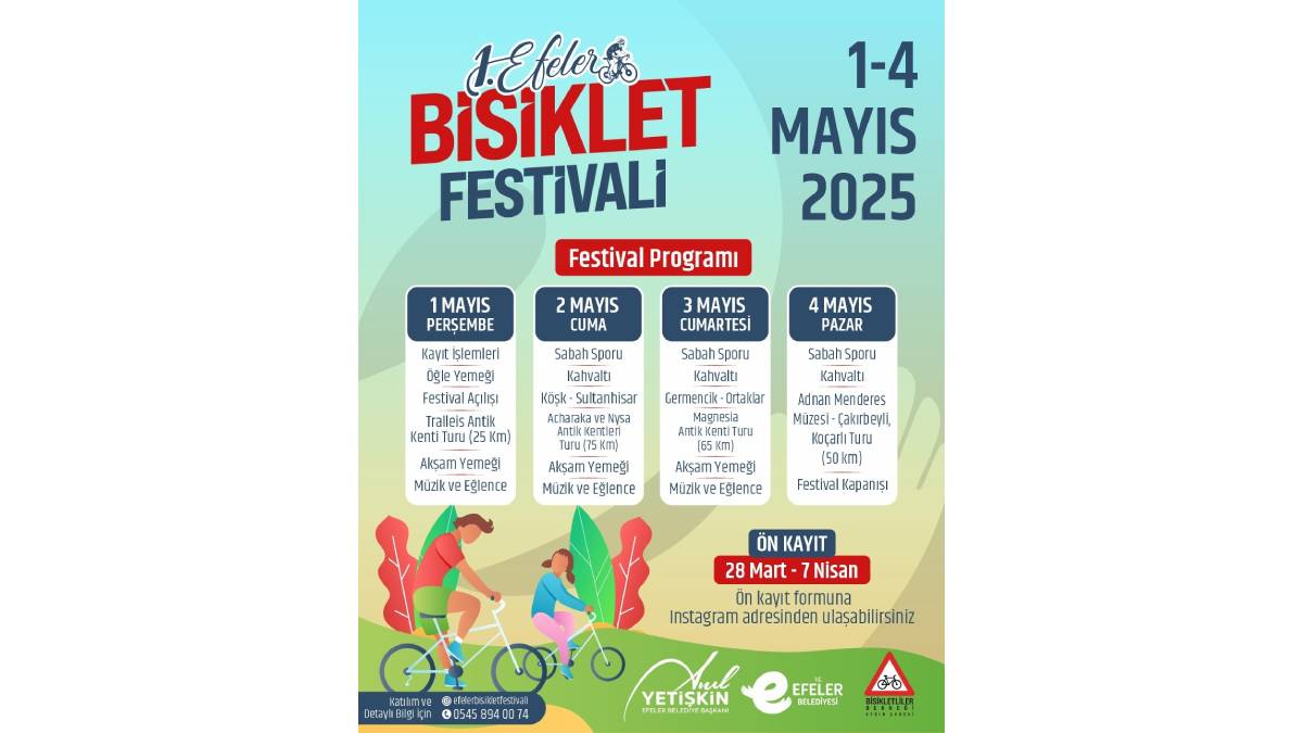Efeler Bisiklet Festivali’ne hazırlanıyor