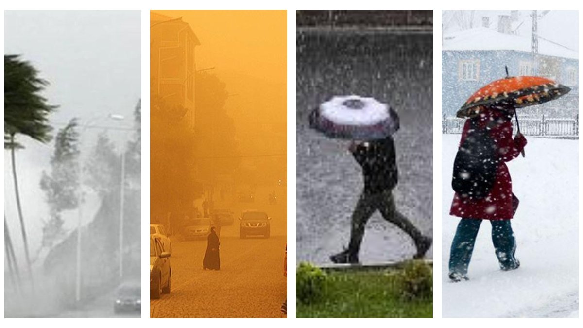 Nisan'da kış geri döndü! MGM'den 8 nisan salı alarmı: Fırtına, sağanak, toz ve kar geliyor! (Haritalı)