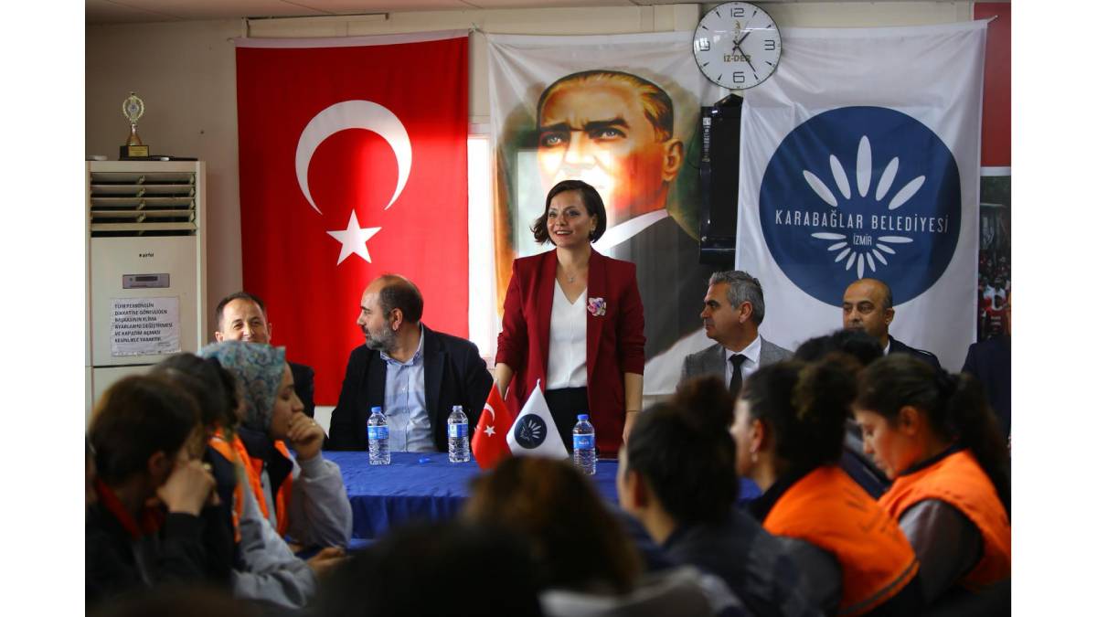 Başkan Kınay’dan çalışanlarına anlamlı ziyaret