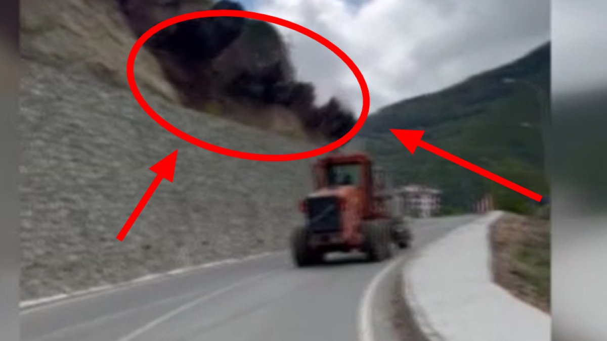 Artvin'de meydana gelen heyecan faciaya sebep oluyordu! Son saniyede kurtuldu: O anlar anbean kamerada