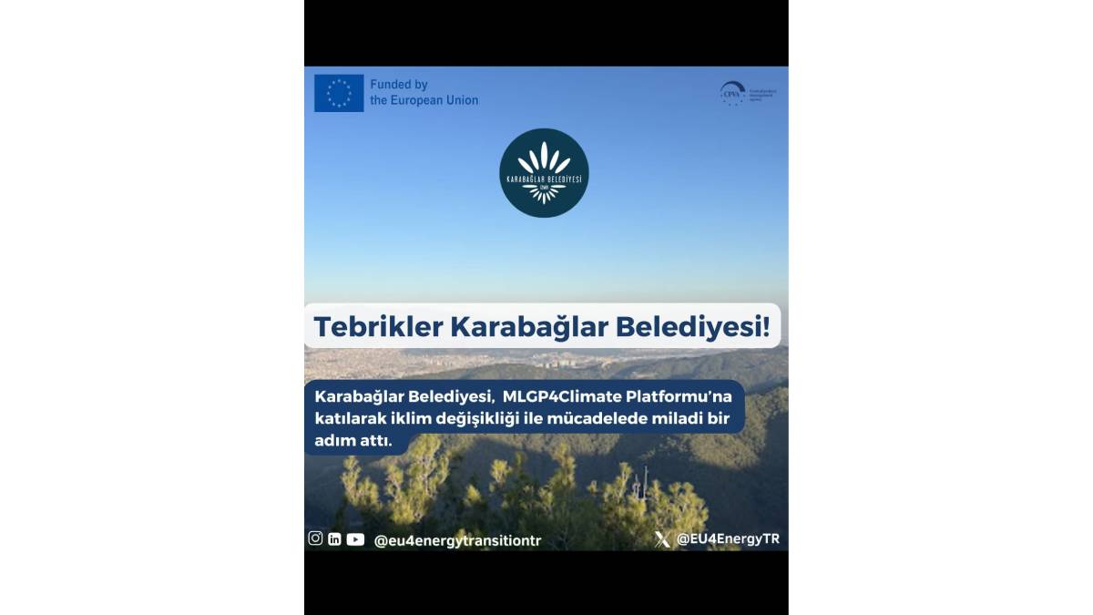 Karabağlar Belediyesinden iklim değişikliğiyle mücadelede uluslararası adım