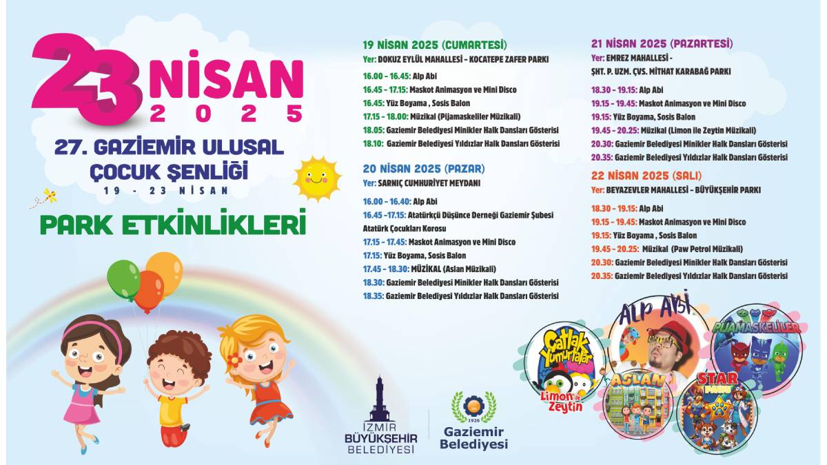 27. Gaziemir Ulusal Çocuk Şenliği başlıyor