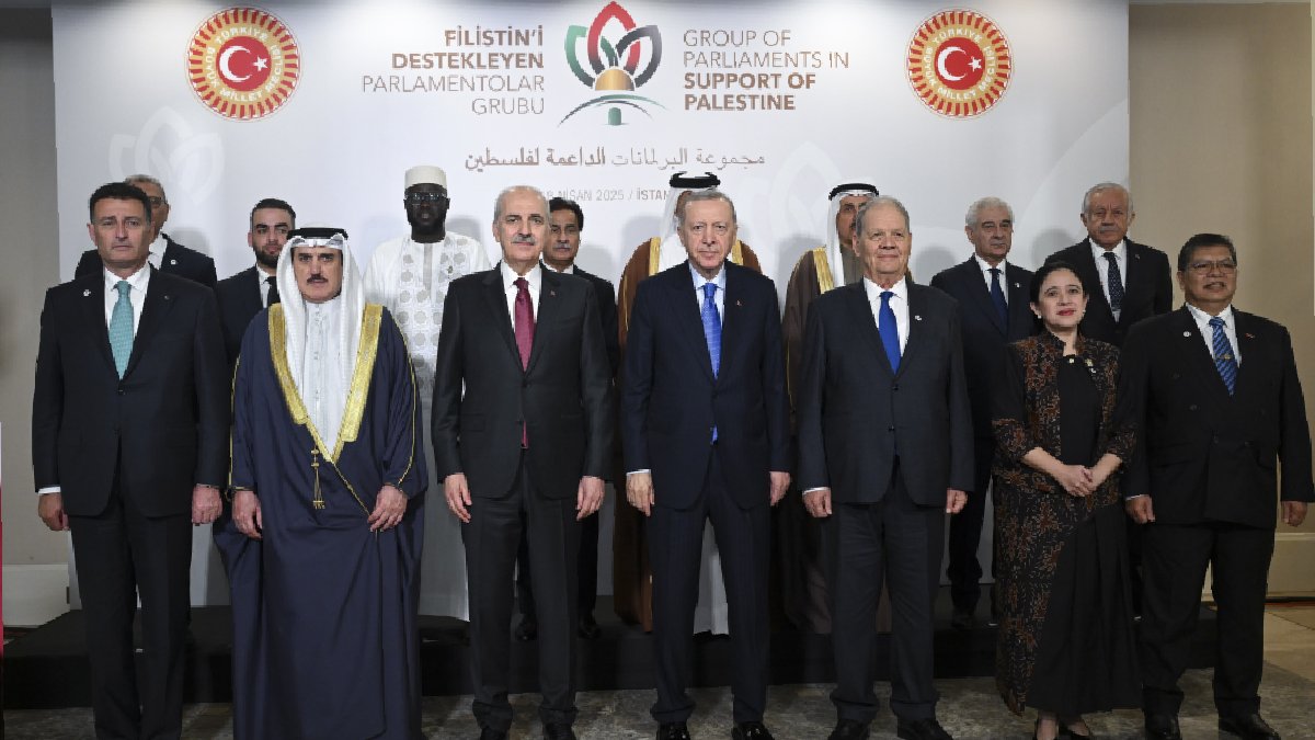 Filistin'i Destekleyen Parlamentolar Grubu Toplantısı Erdoğan'ın katılımıyla başladı