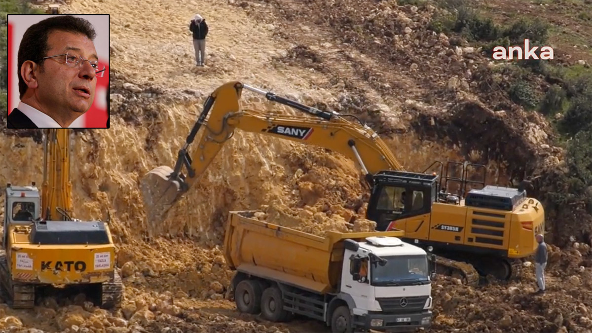 İmamoğlu “Yokluğumu fırsat bildiler” demişti: Sazlıdere Barajı çevresi şantiye alanına döndü