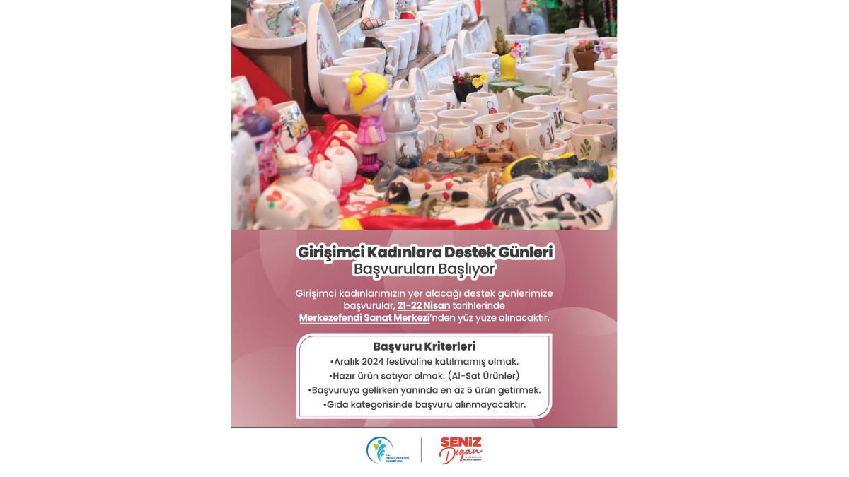 Girişimci Kadınlara Destek Günleri başvuruları başladı