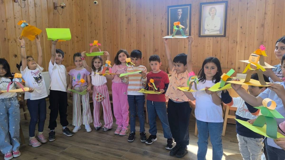 Çocuklar Aktif Yaşam Parkı'nda hem eğlendi hem öğrendi